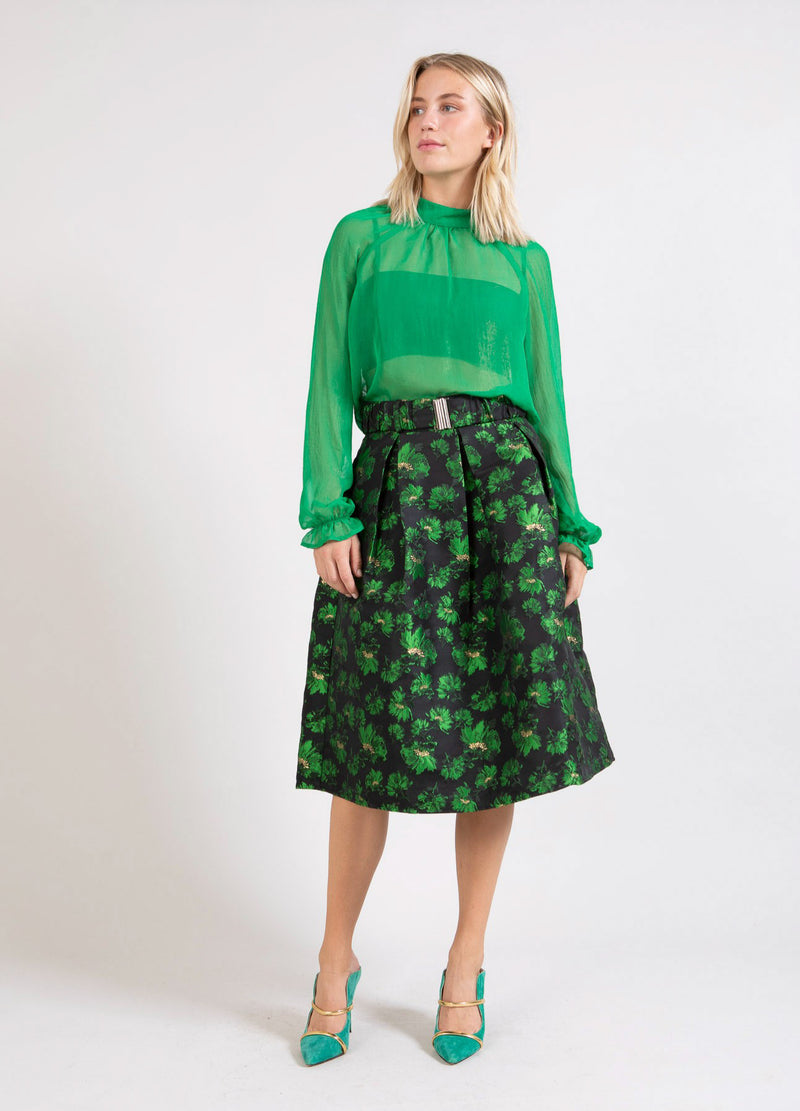 Jacquard Skirt 130 | 12/18 Burda Style December 2018 | BurdaStyle.com